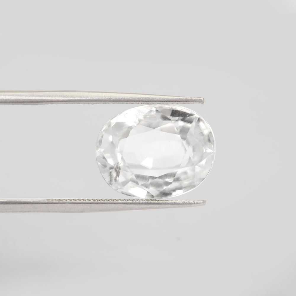 Certified White Zircon 7.21 Cts (7.93 Ratti) SAVW30