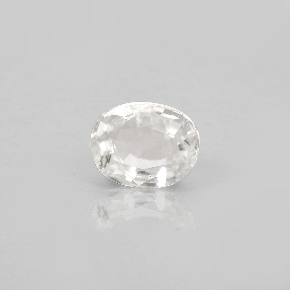 Certified White Zircon 7.21 Cts (7.93 Ratti) SAVW30