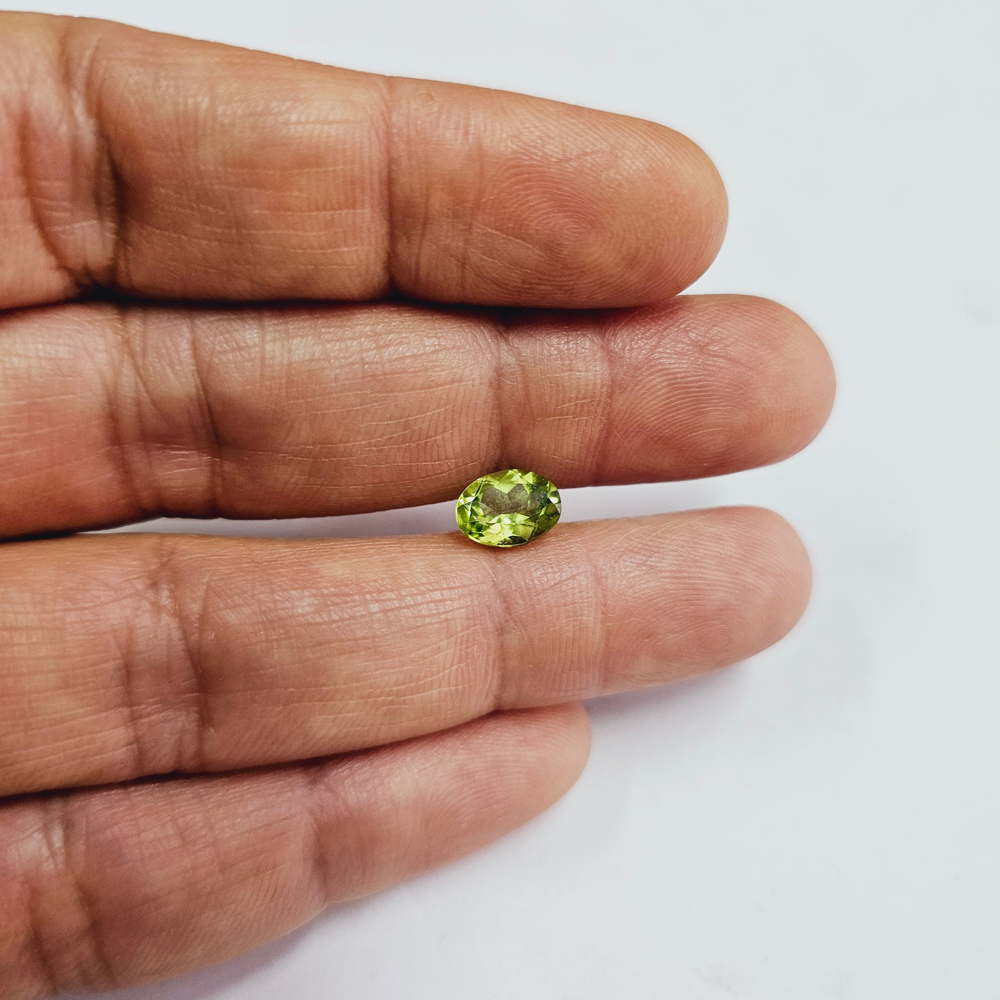 Certified Peridot Oval 1.95 Carats