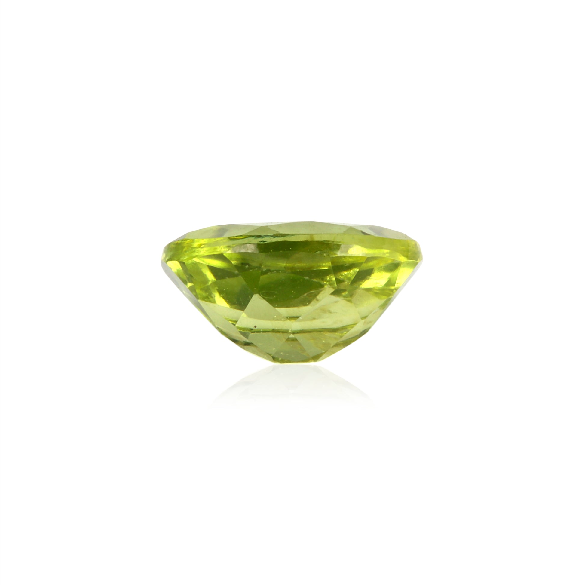 Certified Peridot Oval 1.95 Carats