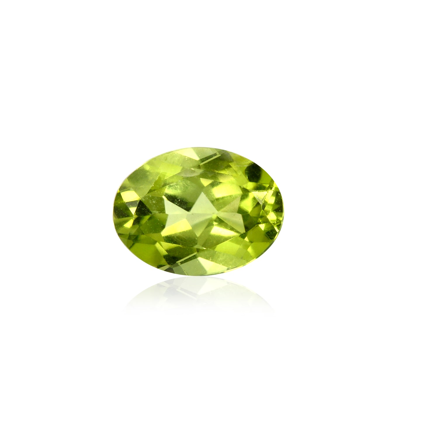 Certified Peridot Oval 1.95 Carats