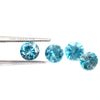 Blue Zircon (Round 5.5mm) 0.80 Carats SGGC43