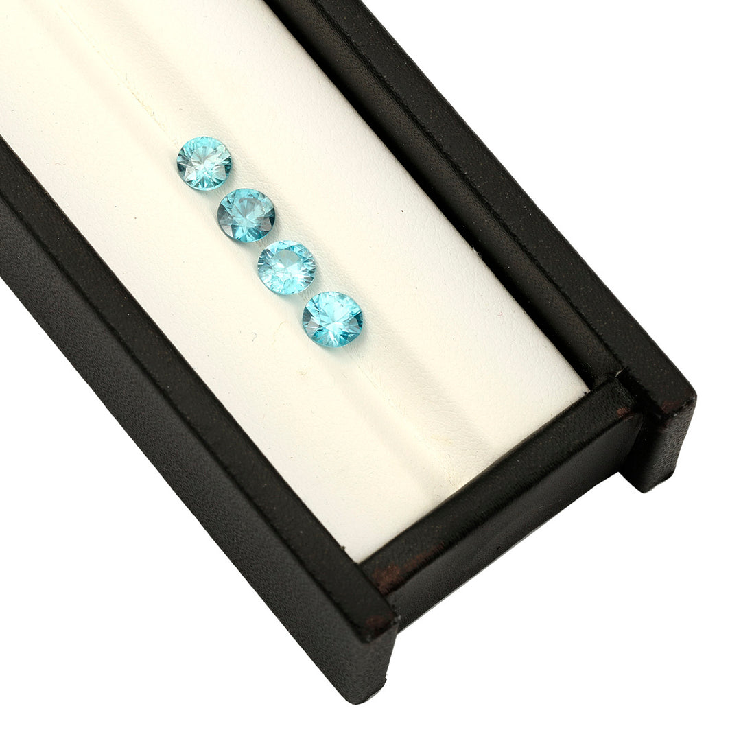 Blue Zircon 5.50mm 0.80 Carats