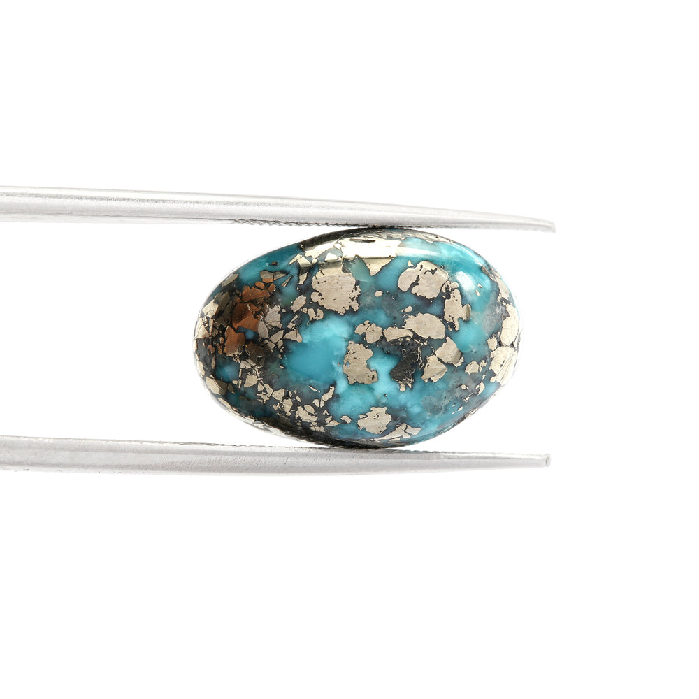 Certified Nishapuri Turquoise (Firoza) Oval 10.05Cts (11.05 Ratti) SGZI38