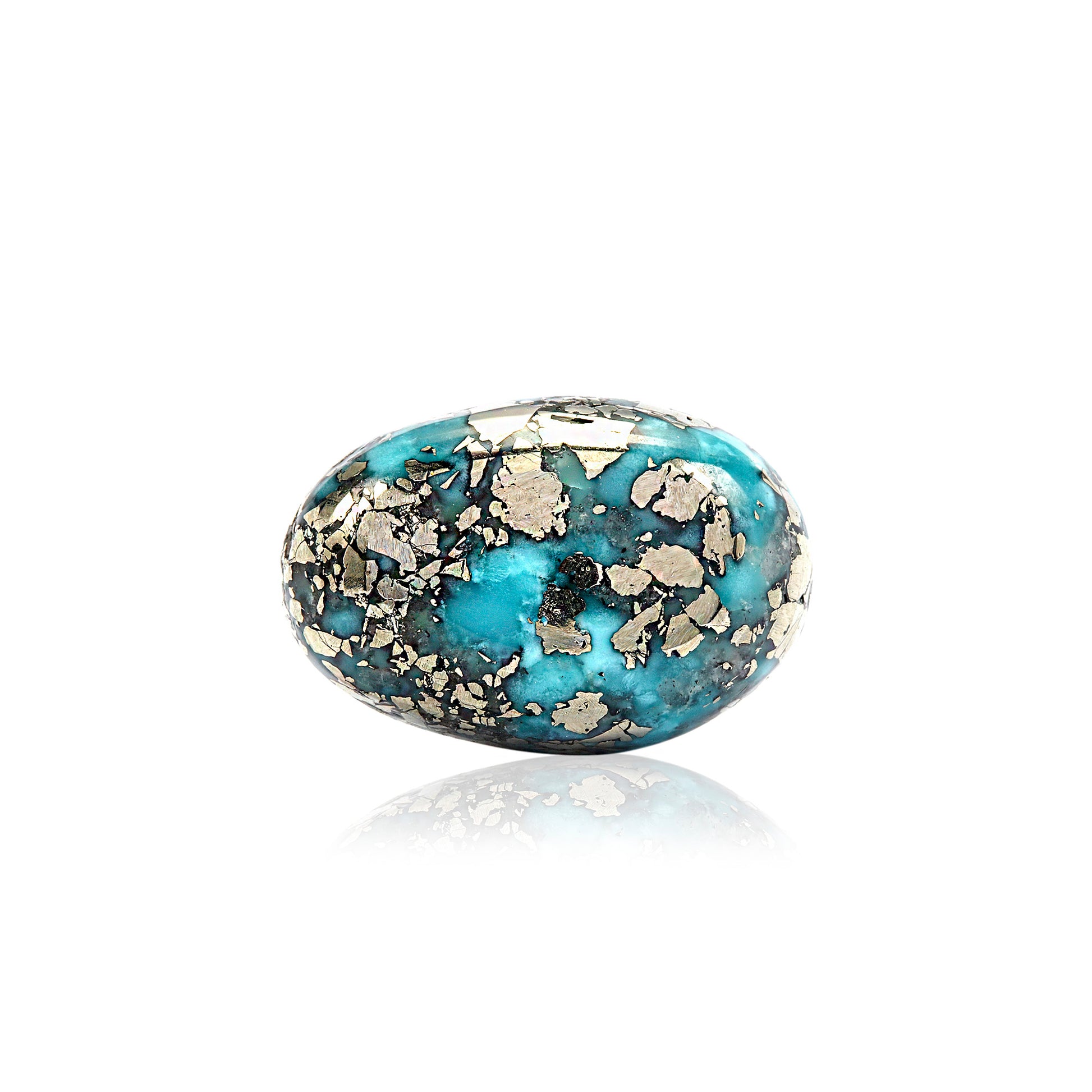 Certified Nishapuri Turquoise (Firoza) Oval 10.06Cts (11.06 Ratti) SGZI38