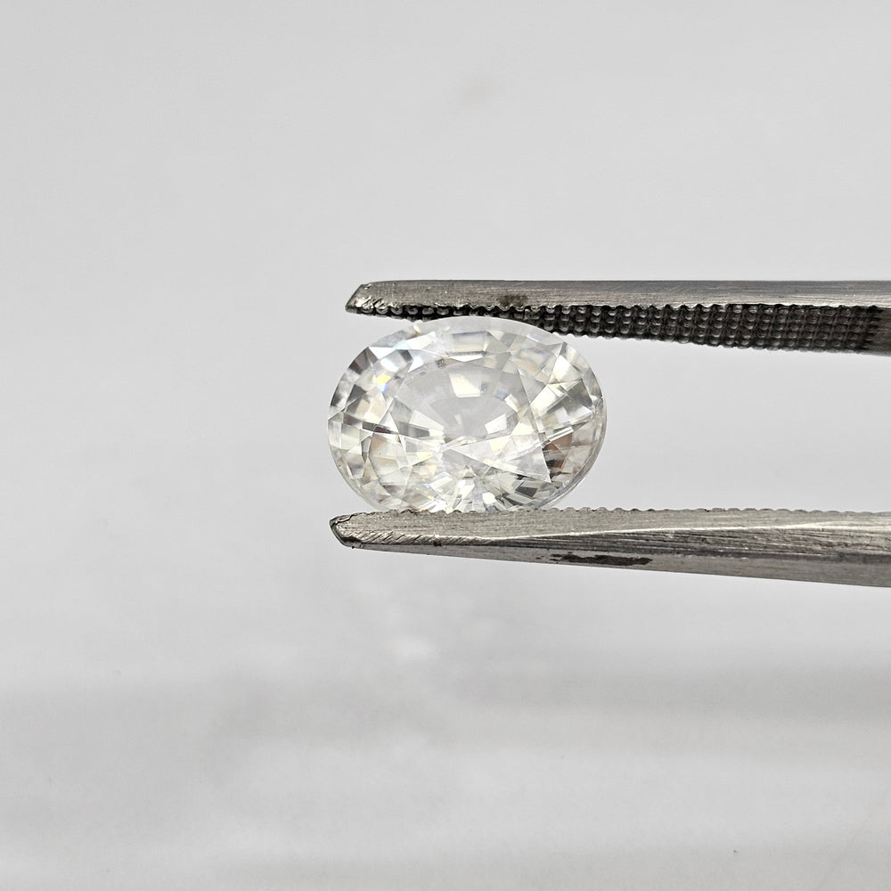 Certified White Zircon 7.10 Cts (7.81 Ratti) SHVW14_1