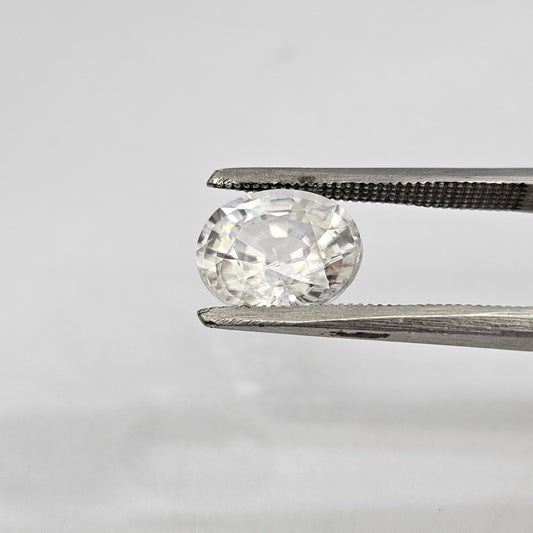 White Zircon 7.10 Cts (7.81 Ratti)