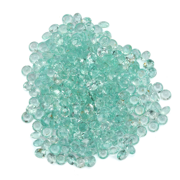 5Pc Lot Mint Aquamarine 3x3mm 0.40 Carats