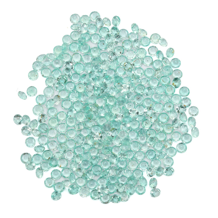 5Pc Lot Mint Aquamarine 3x3mm 0.40 Carats