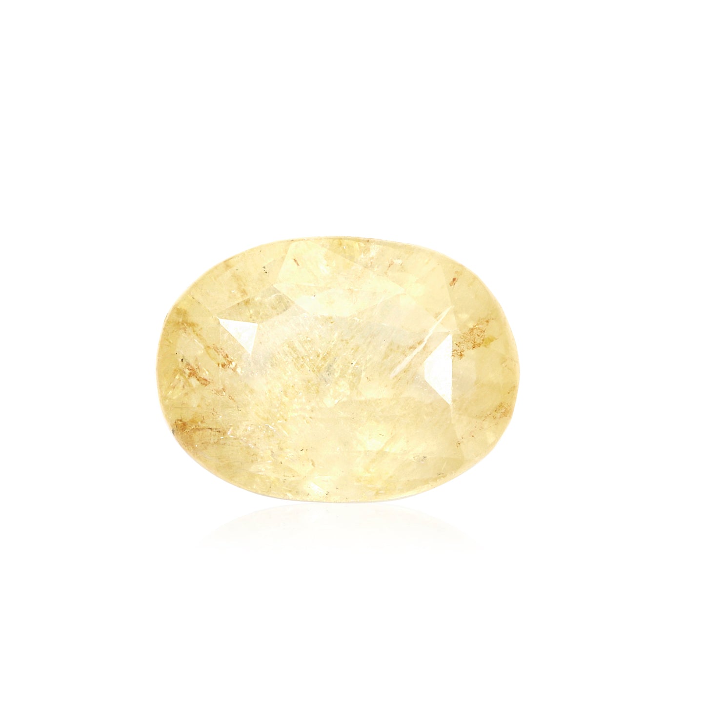 Certified Yellow Sapphire-5.66 Carats (6.22 Ratti) Sri Lanka (Ceylon), SKU: SLZI12