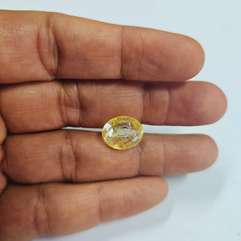 Certified Yellow Topaz 9.44 Cts (10.38 Ratti) SMZI36