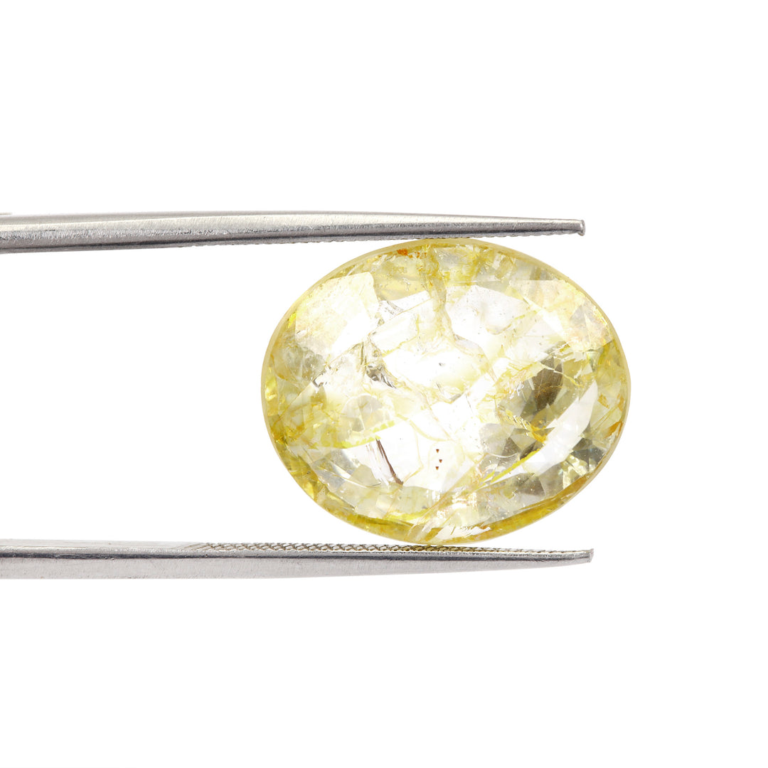 Certified Yellow Topaz 9.45 Cts (10.40 Ratti)