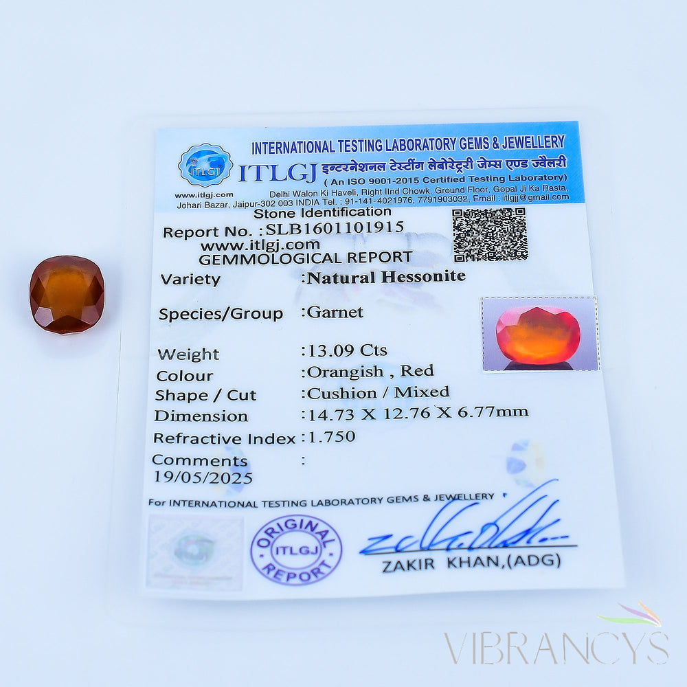 Natural Hessonite Garnet