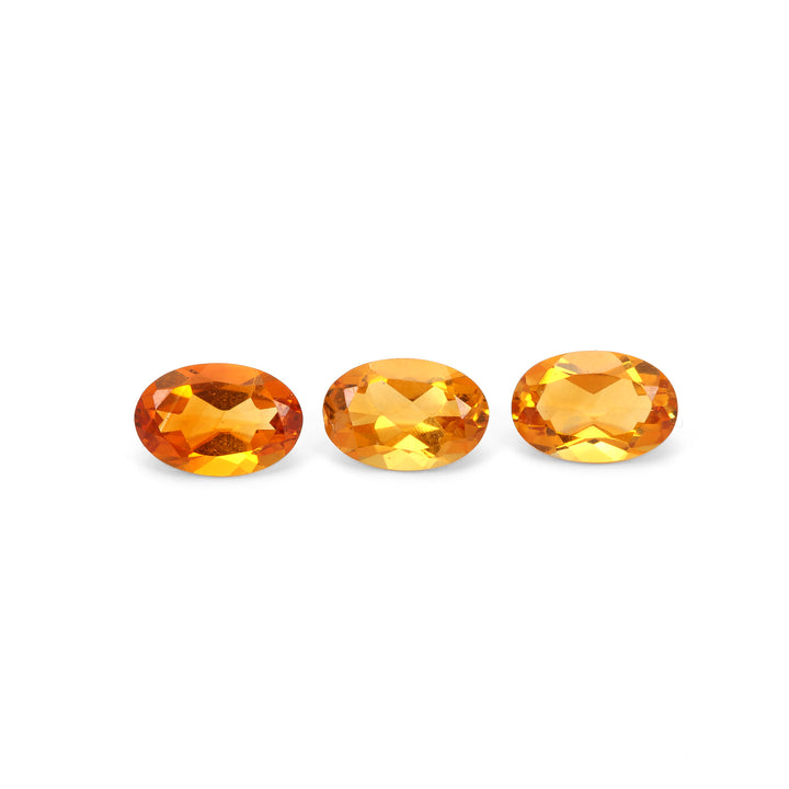 3Pc Lot Madeira Citrine Oval 1.35 Carats