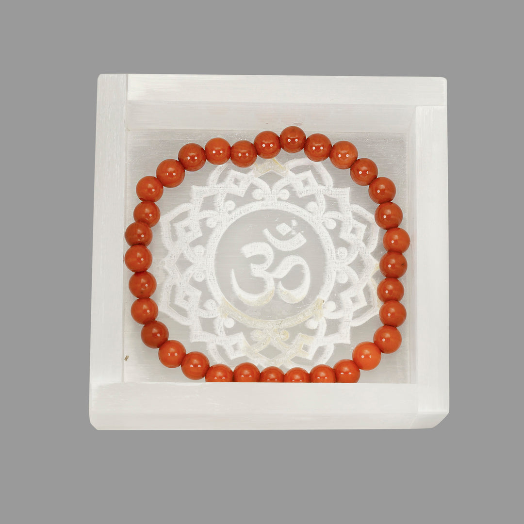 Om Symbol Selenite Bowl