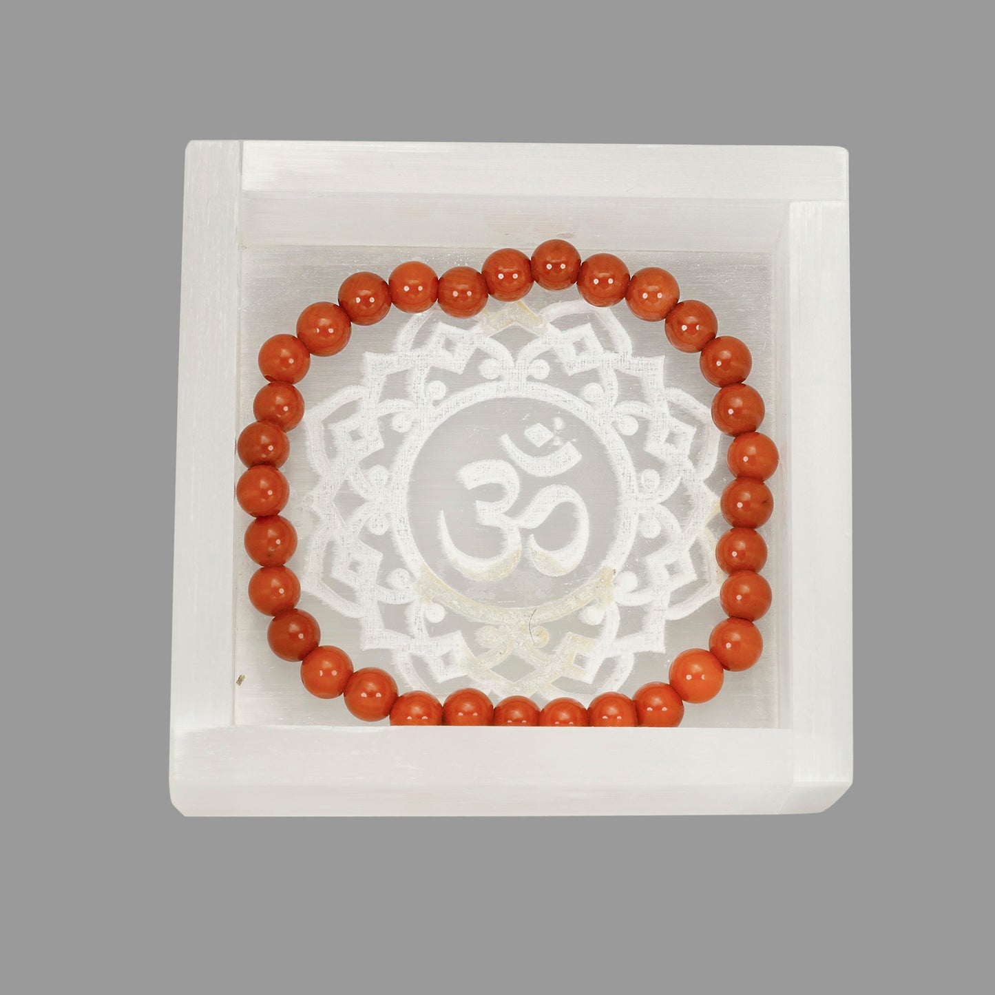 Om Symbol Selenite Bowl