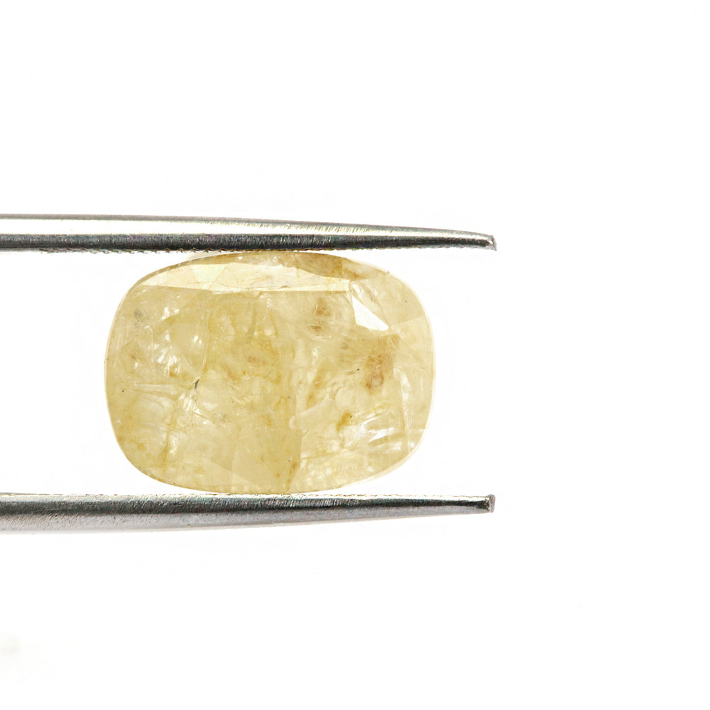 Certified Yellow Sapphire- 6.07 Carats (6.68 Ratti) Burma, SKU:TGZI95