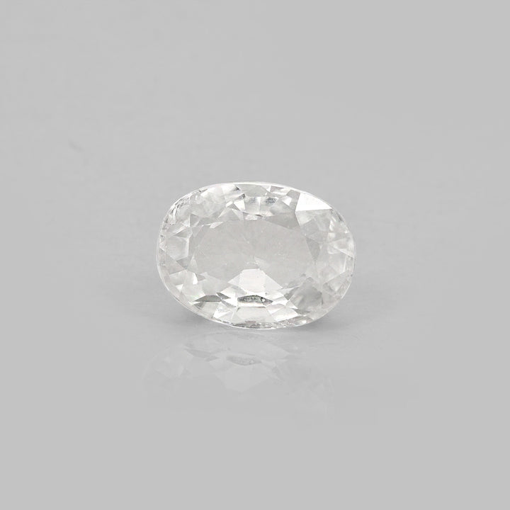 Certified White Zircon 8.65 Cts (9.52 Ratti)