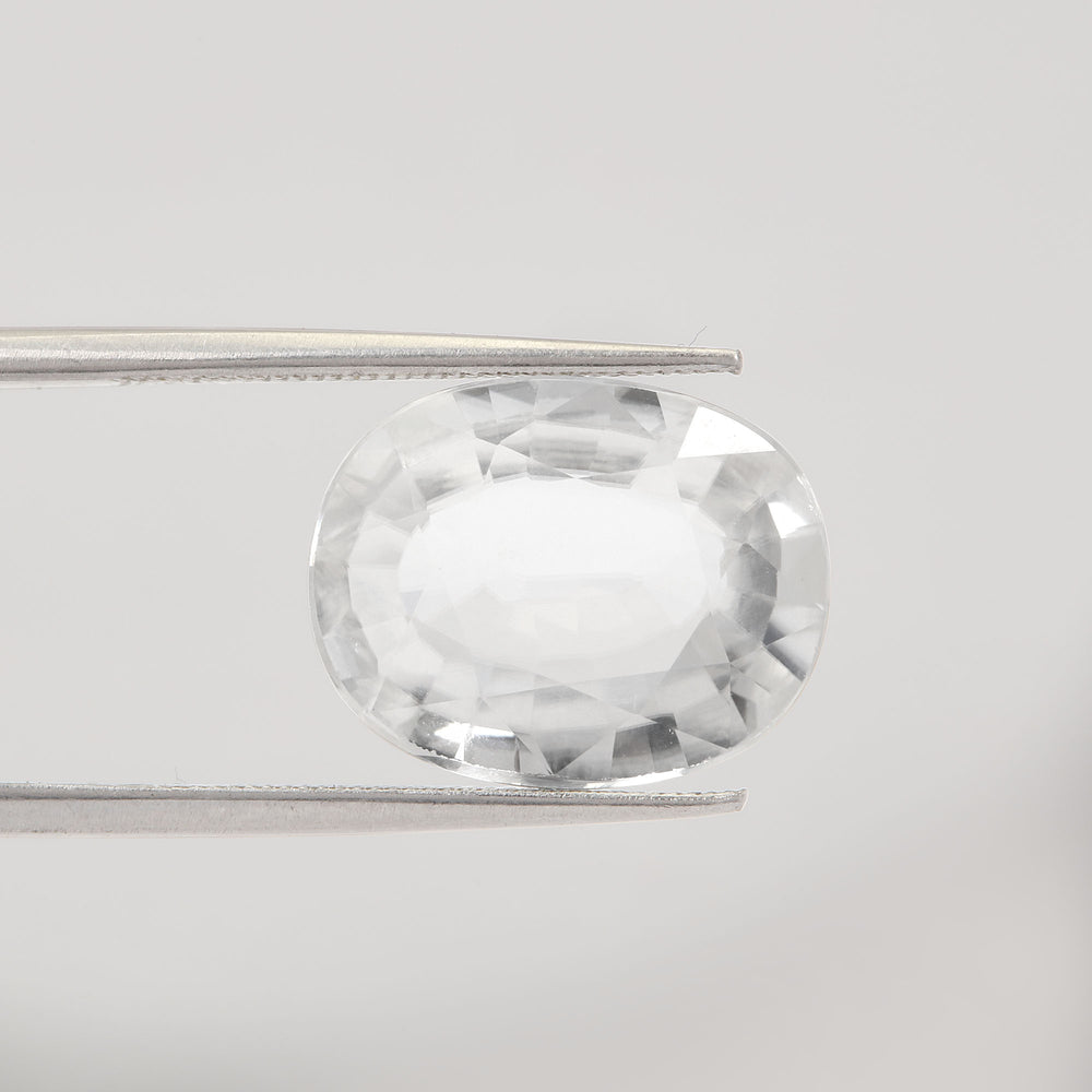 Certified White Zircon 8.29 Cts (9.11 Ratti) TMVW28