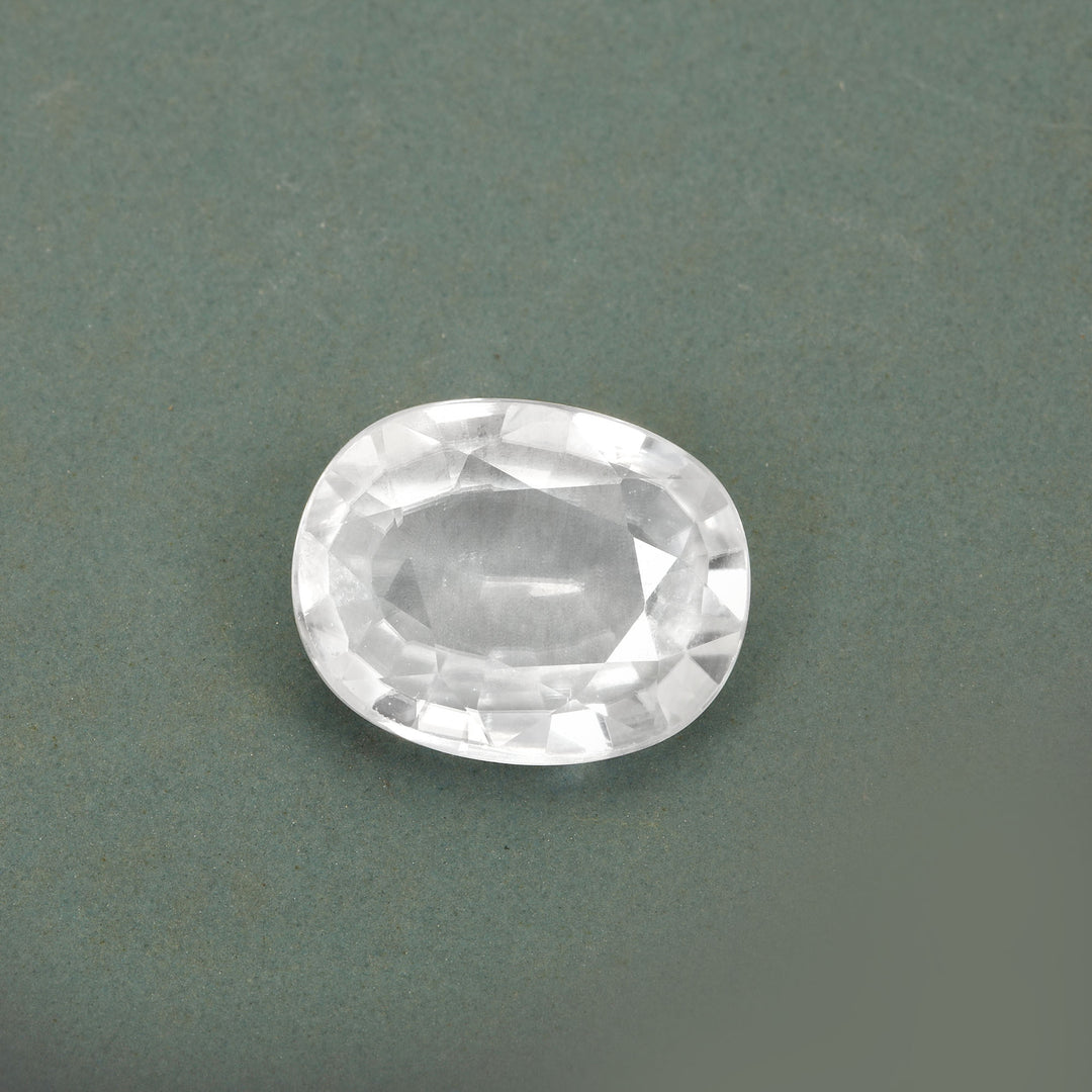 Certified White Zircon 8.30 Cts (9.13 Ratti) TMVW28