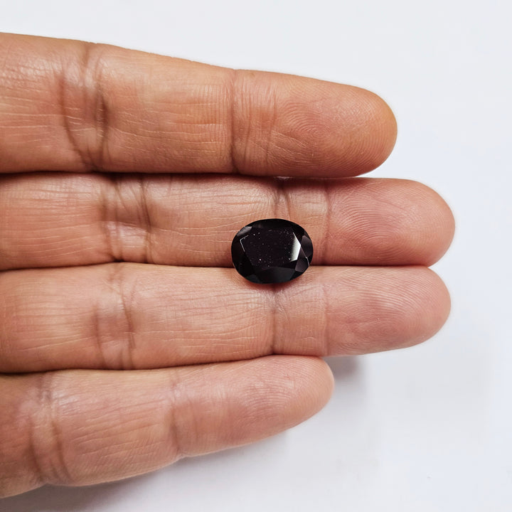 Certified Black Hessonite (Kala Gomed) 9.05Cts (9.96 Ratti) TOZI46