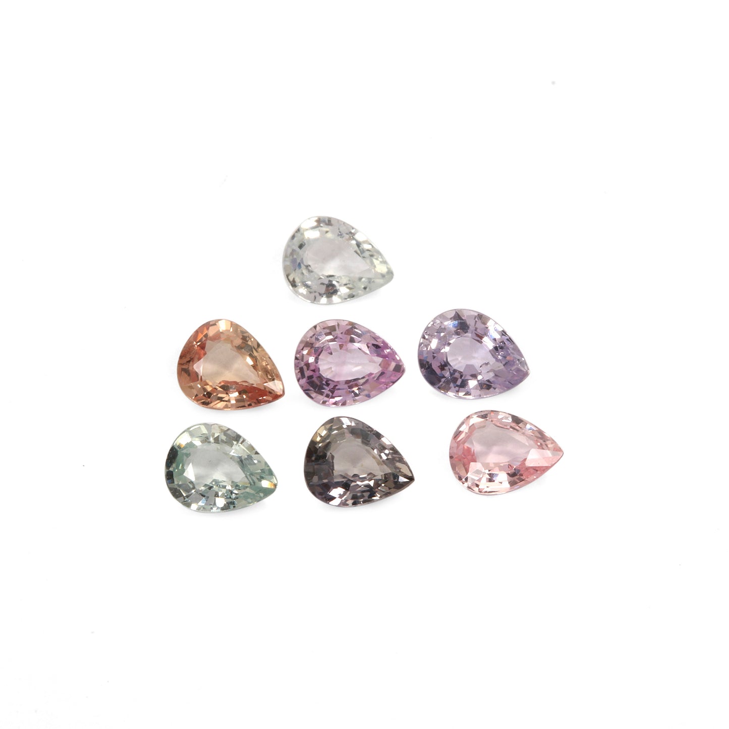 7Pc Lot Multi Sapphire 1.75 Carats