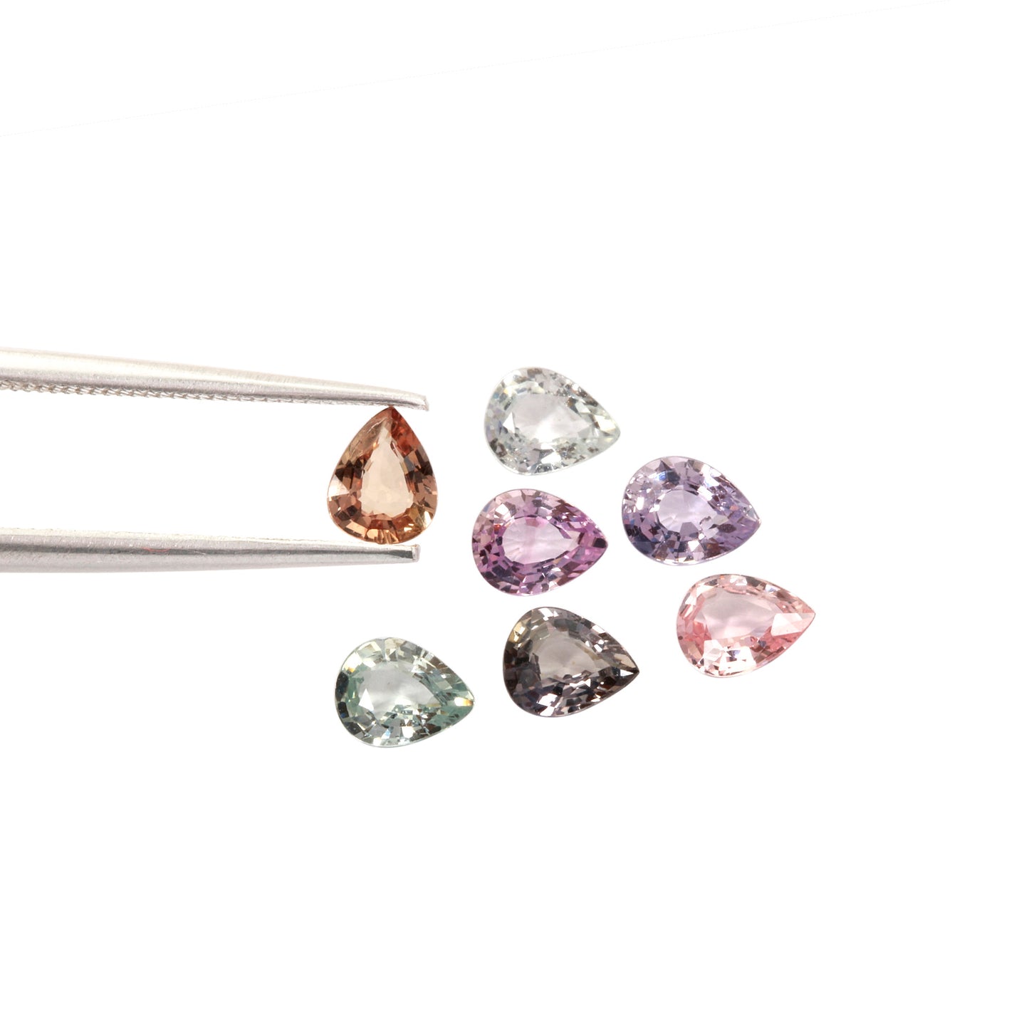 7Pc Lot Multi Sapphire 1.75 Carats