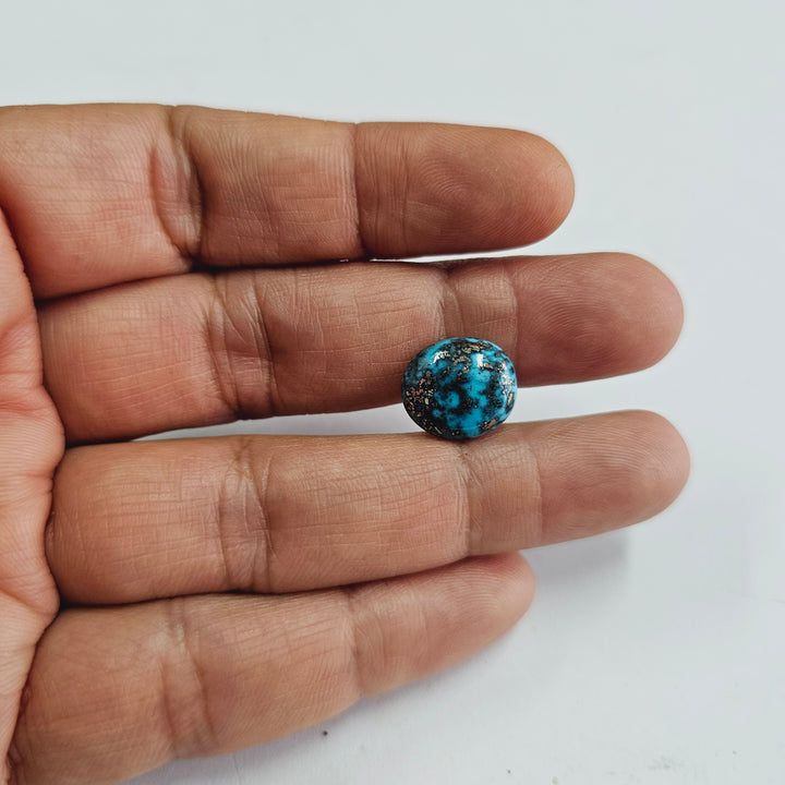 Irani Turquoise (Firoza) Oval 6.79 Cts (7.47 Ratti)