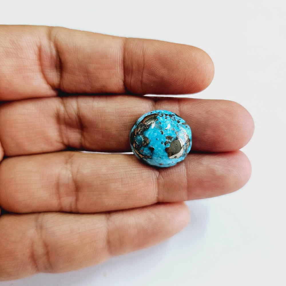 Irani Turquoise (Firoza) Oval 21.23 Cts (23.35 Ratti)