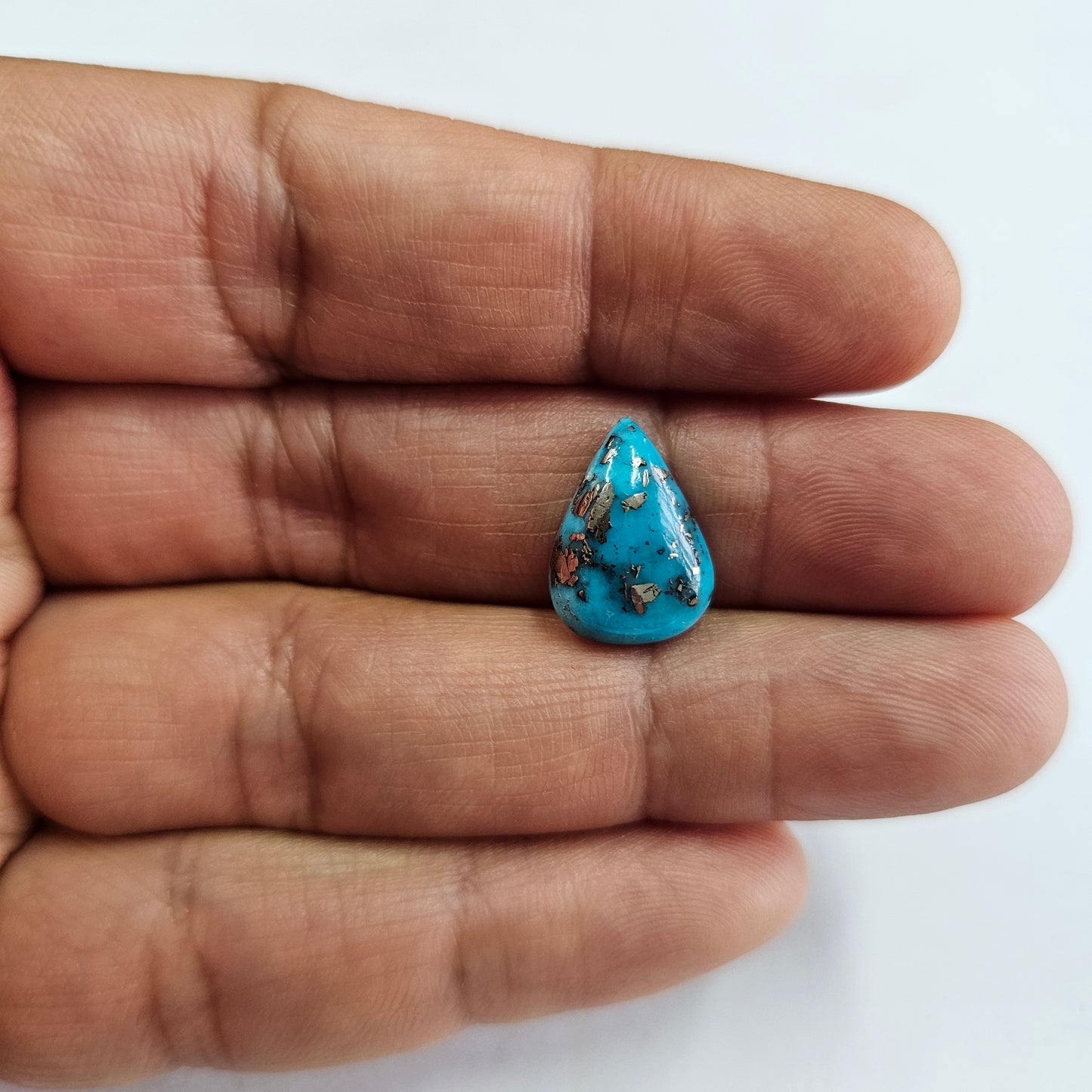 Certified Nishapuri Turquoise (Firoza) Oval 5.82 Cts (6.40 Ratti) CNZI90