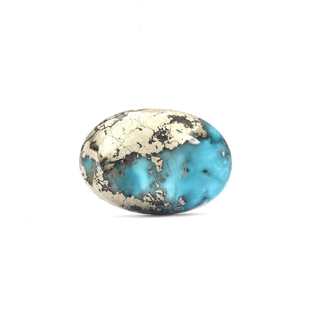 Irani Turquoise (Firoza) Oval 8.34 Cts (9.17 Ratti)