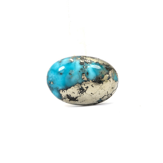 Irani Turquoise (Firoza) Oval 8.34 Cts (9.17 Ratti)