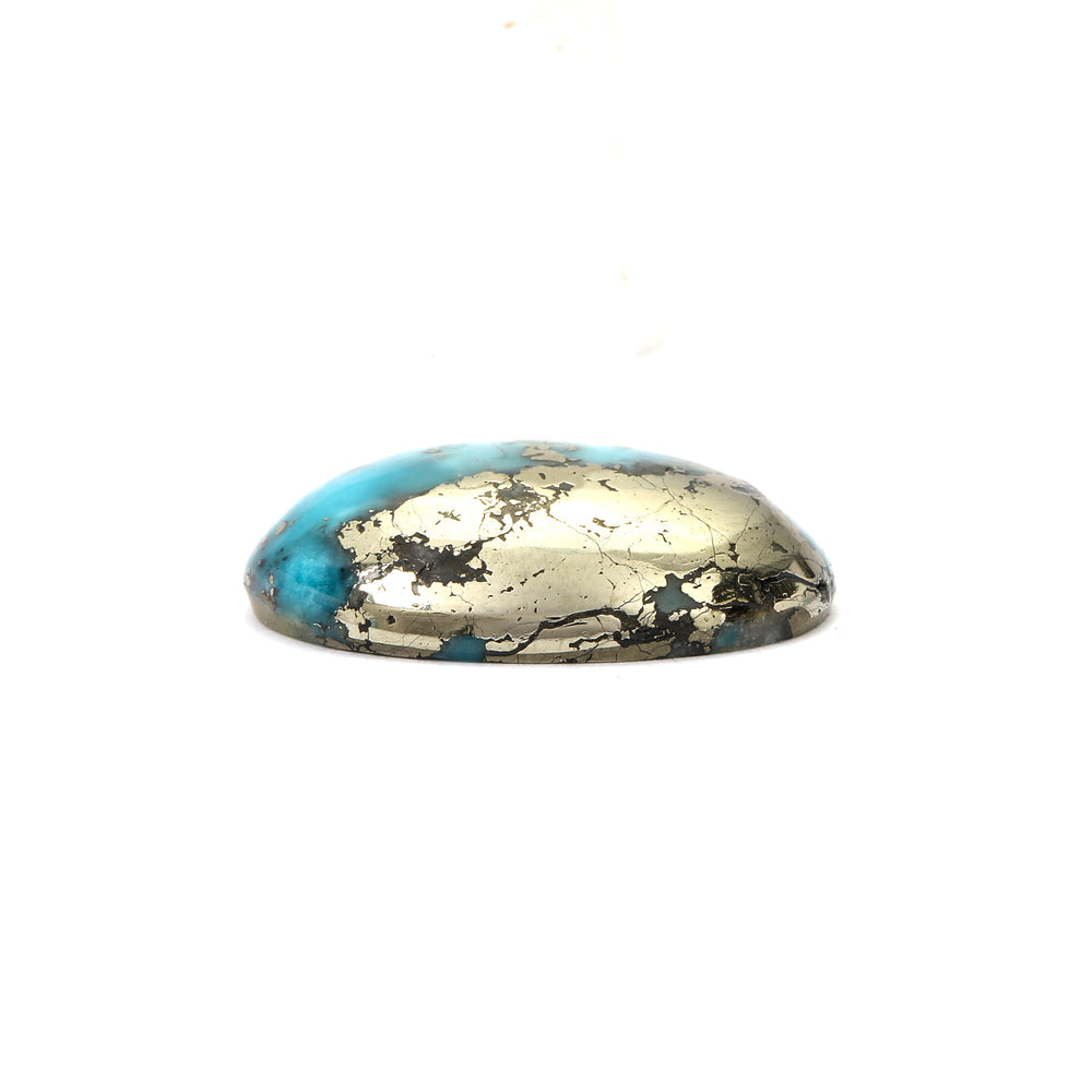 Irani Turquoise (Firoza) Oval 8.34 Cts (9.17 Ratti)