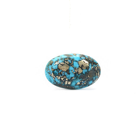 Irani Turquoise (Firoza) Oval 6.43 Cts (7.07 Ratti)