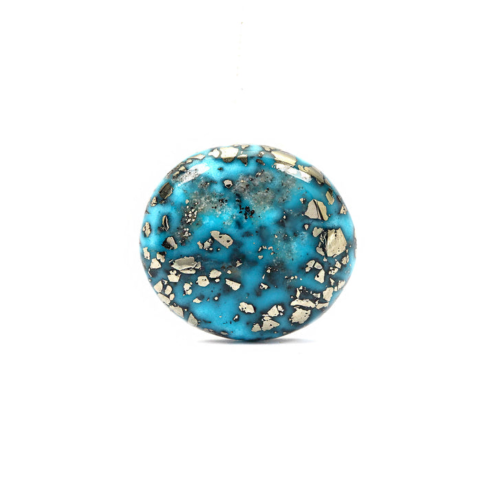 Irani Turquoise (Firoza) Oval 6.90 Cts (7.59 Ratti)