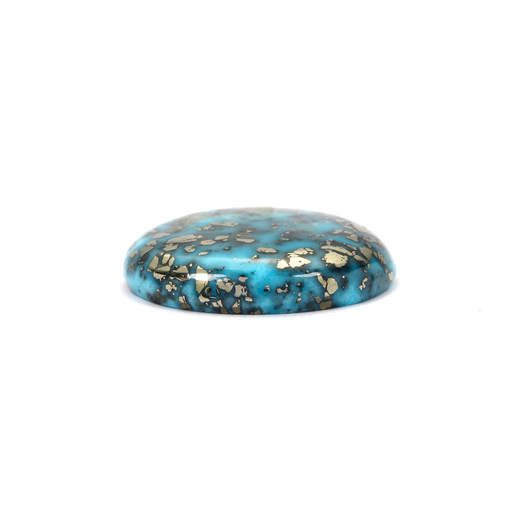 Irani Turquoise (Firoza) Oval 6.90 Cts (7.59 Ratti)