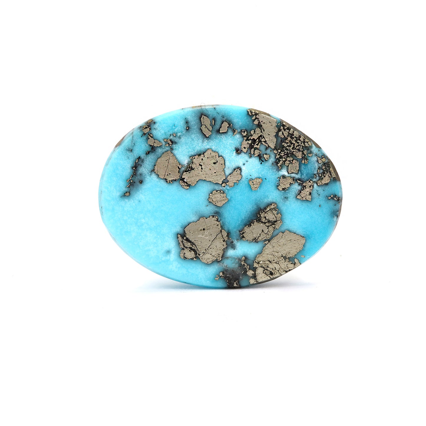 Irani Turquoise (Firoza) Oval 9.09 Cts (10.00 Ratti)