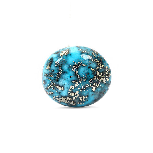 Irani Turquoise (Firoza) Oval 6.79 Cts (7.47 Ratti)