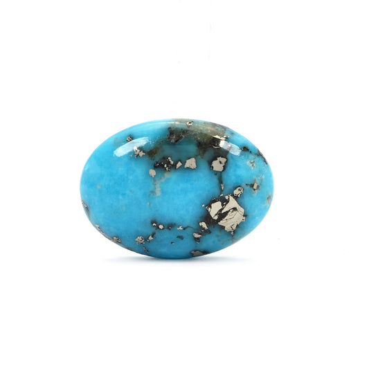 Irani Turquoise (Firoza) Oval 8.38 Cts (9.22 Ratti)