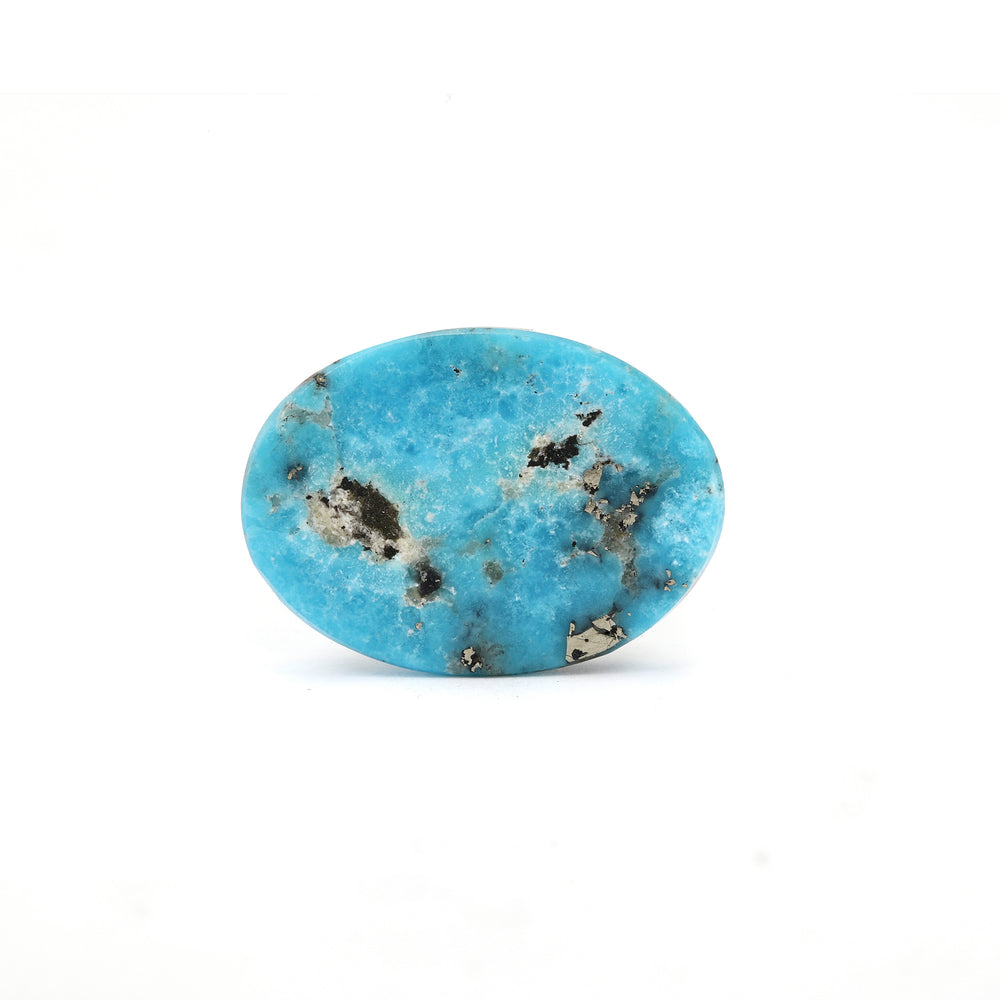 Irani Turquoise (Firoza) Oval 8.38 Cts (9.22 Ratti)