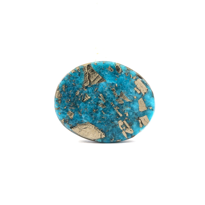 Irani Turquoise (Firoza) Oval 7.85 Cts (8.64 Ratti)