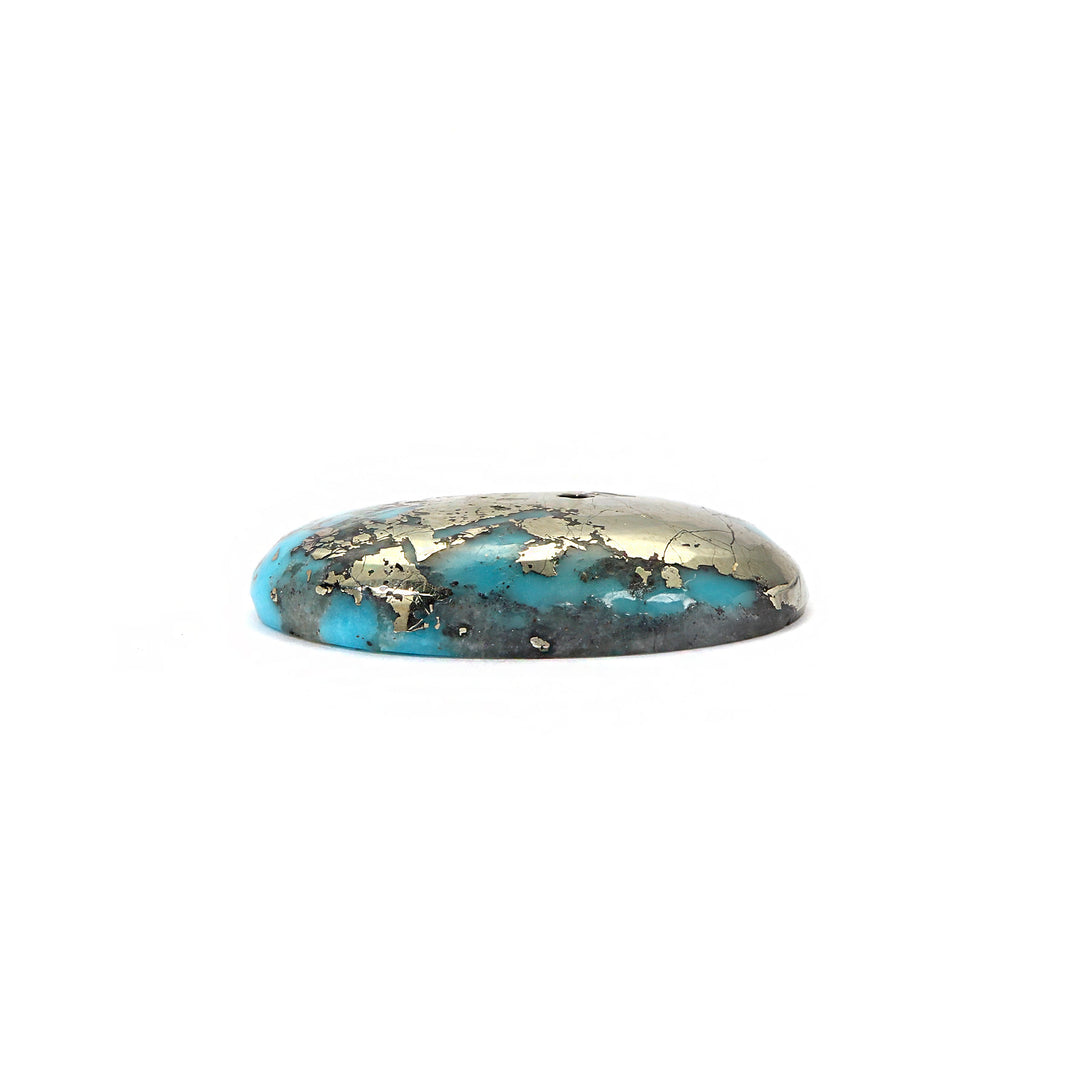 Irani Turquoise (Firoza) Oval 7.23 Cts (7.95 Ratti)