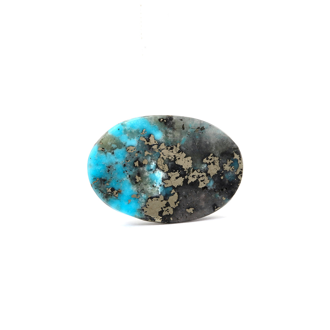 Irani Turquoise (Firoza) Oval 7.23 Cts (7.95 Ratti)