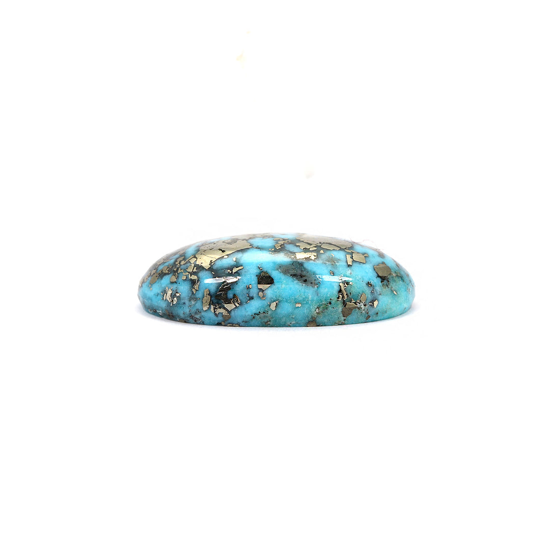 Irani Turquoise (Firoza) Oval 6.43 Cts (7.07 Ratti)