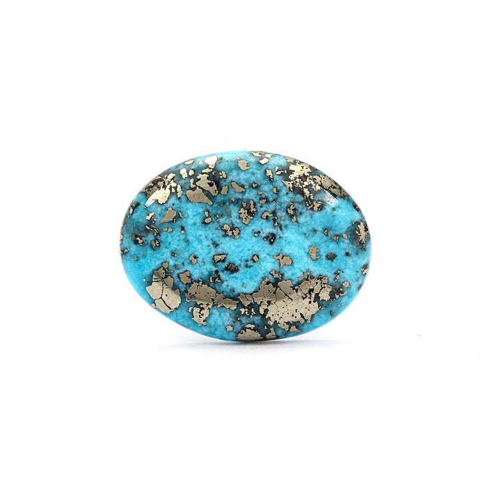 Irani Turquoise (Firoza) Oval 9.08 Cts (9.99 Ratti)