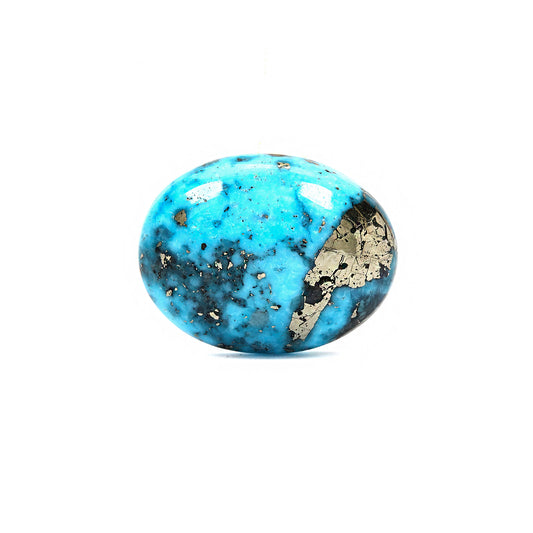 Irani Turquoise (Firoza) Oval 12.79 Cts (14.07 Ratti)