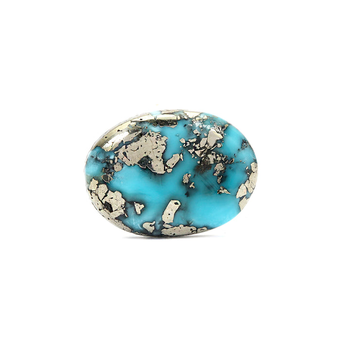 Irani Turquoise (Firoza) Oval 9.08 Cts (9.99 Ratti)