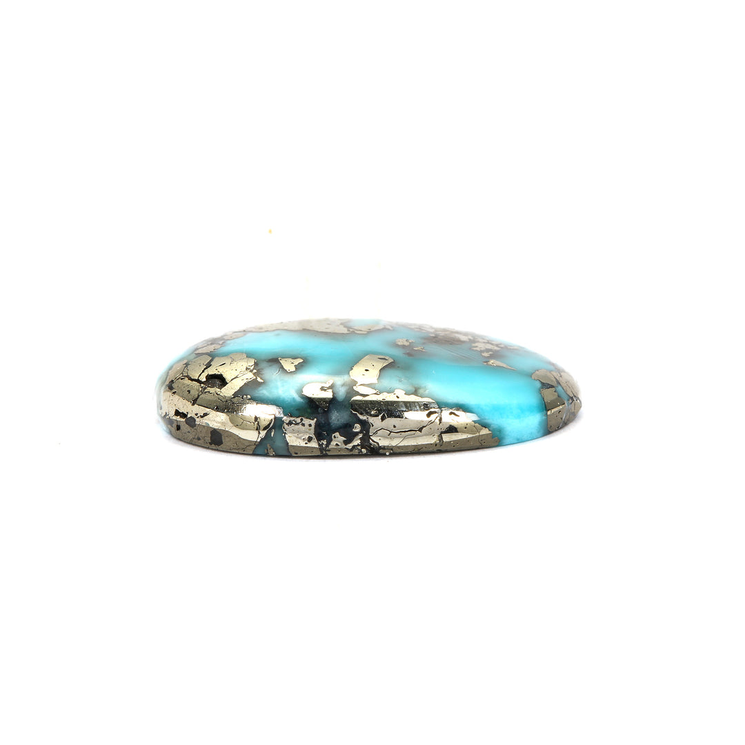 Irani Turquoise (Firoza) Oval 9.08 Cts (9.99 Ratti)