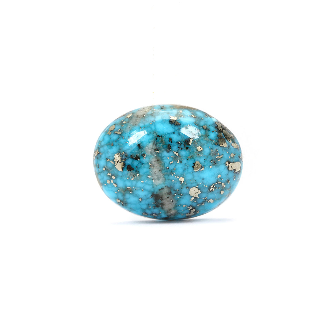 Irani Turquoise (Firoza) Oval 11.74 Cts (12.91 Ratti)