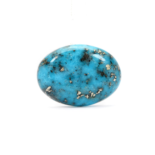 Irani Turquoise (Firoza) Oval 9.43 Cts (10.37 Ratti)